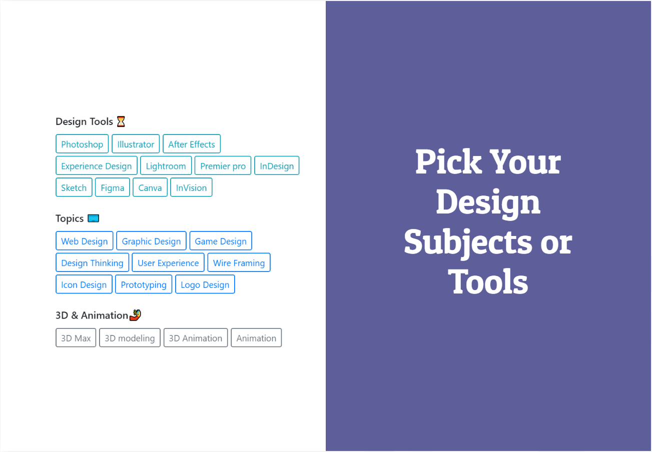Design Courses Tab gallery image