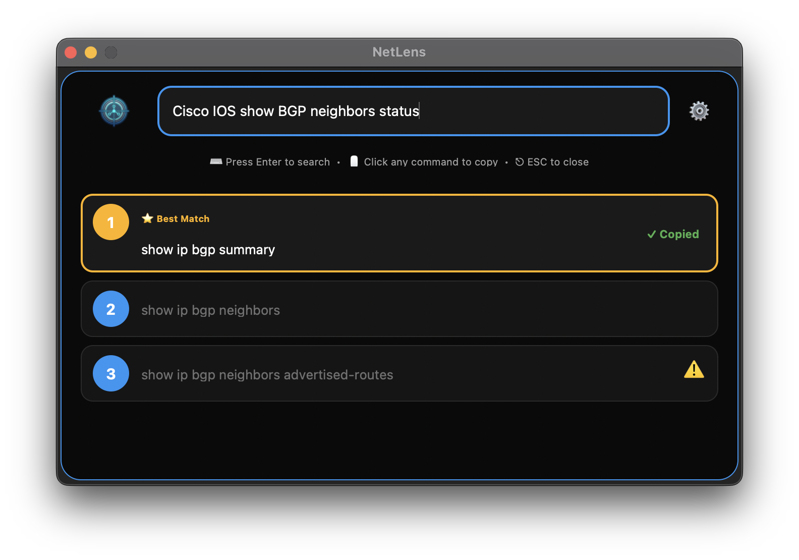 NetLens - Main product screenshot demonstrating key features and user interface