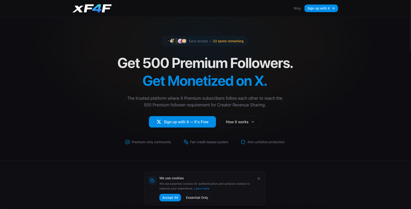 xF4F - Screenshot 3 showing product features and functionality