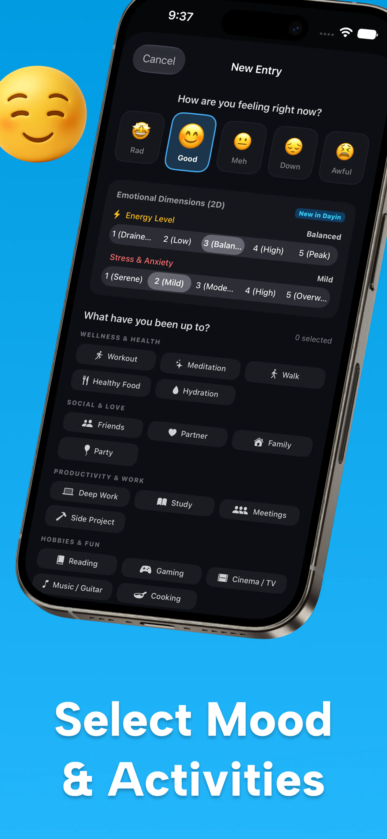 Dayin Journal - Mood Tracker screenshot 2