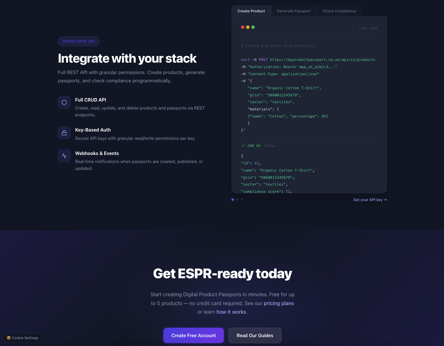MyProductPassport - Screenshot 2 showing product features and functionality