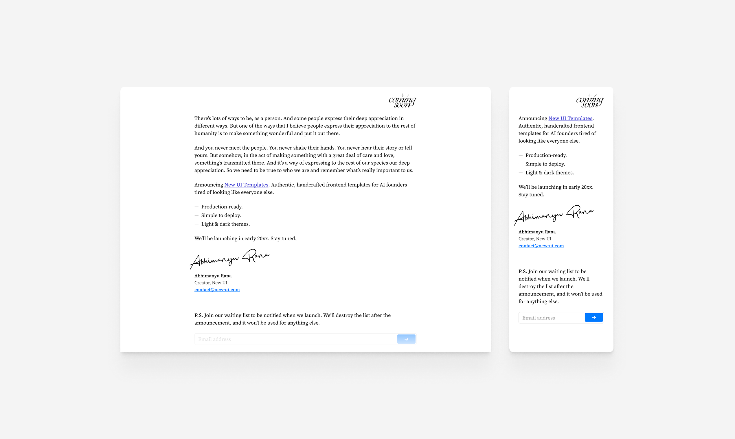 เทมเพลต UI ใหม่ media 4