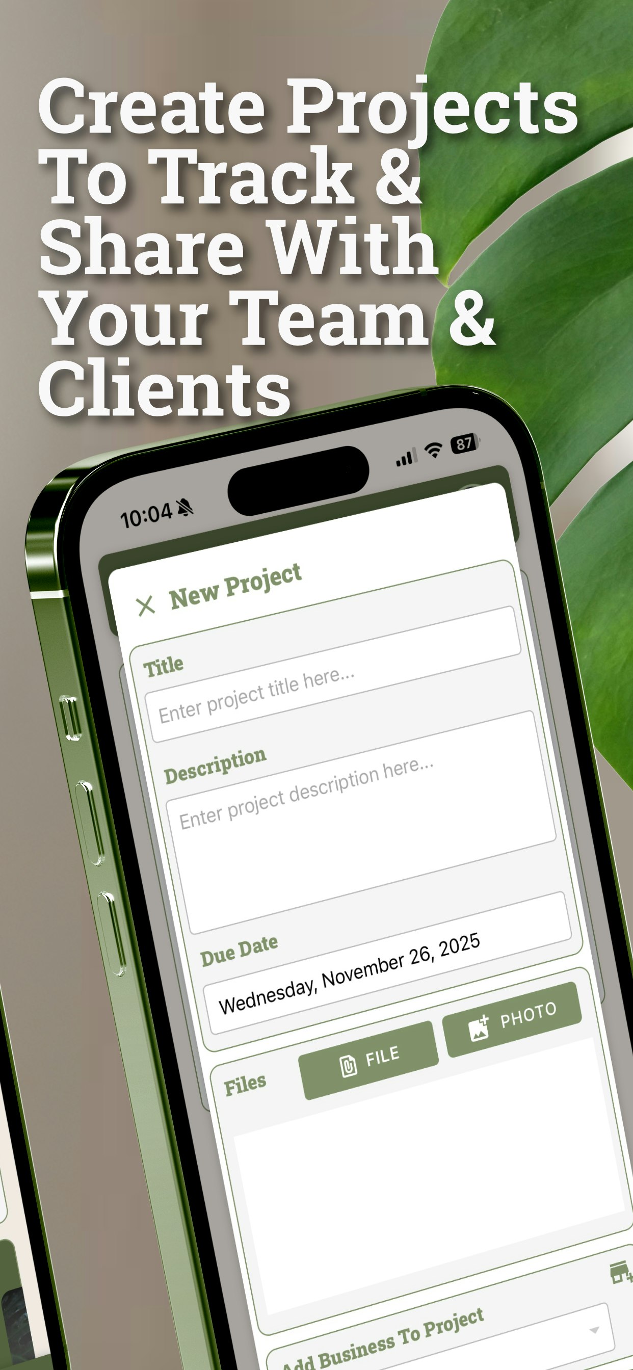 The Monstera - Screenshot 3 showing product features and functionality