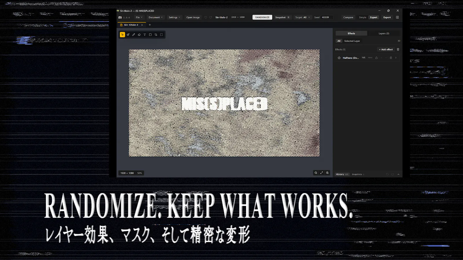 MIS(S)PLACED — Experimental Image Design screenshot 2