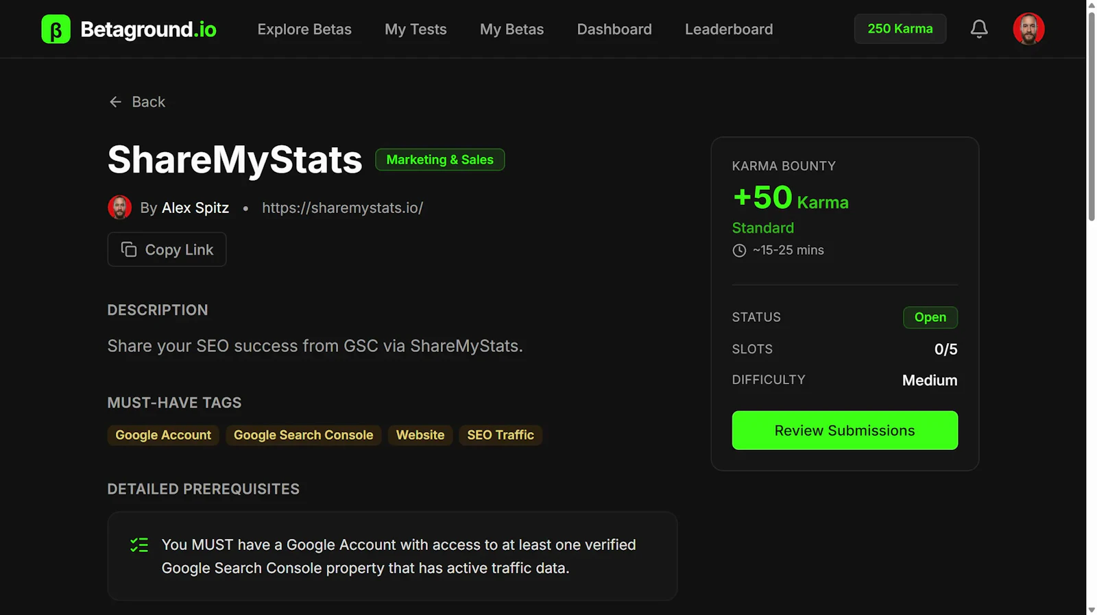 Betaground screenshot 2