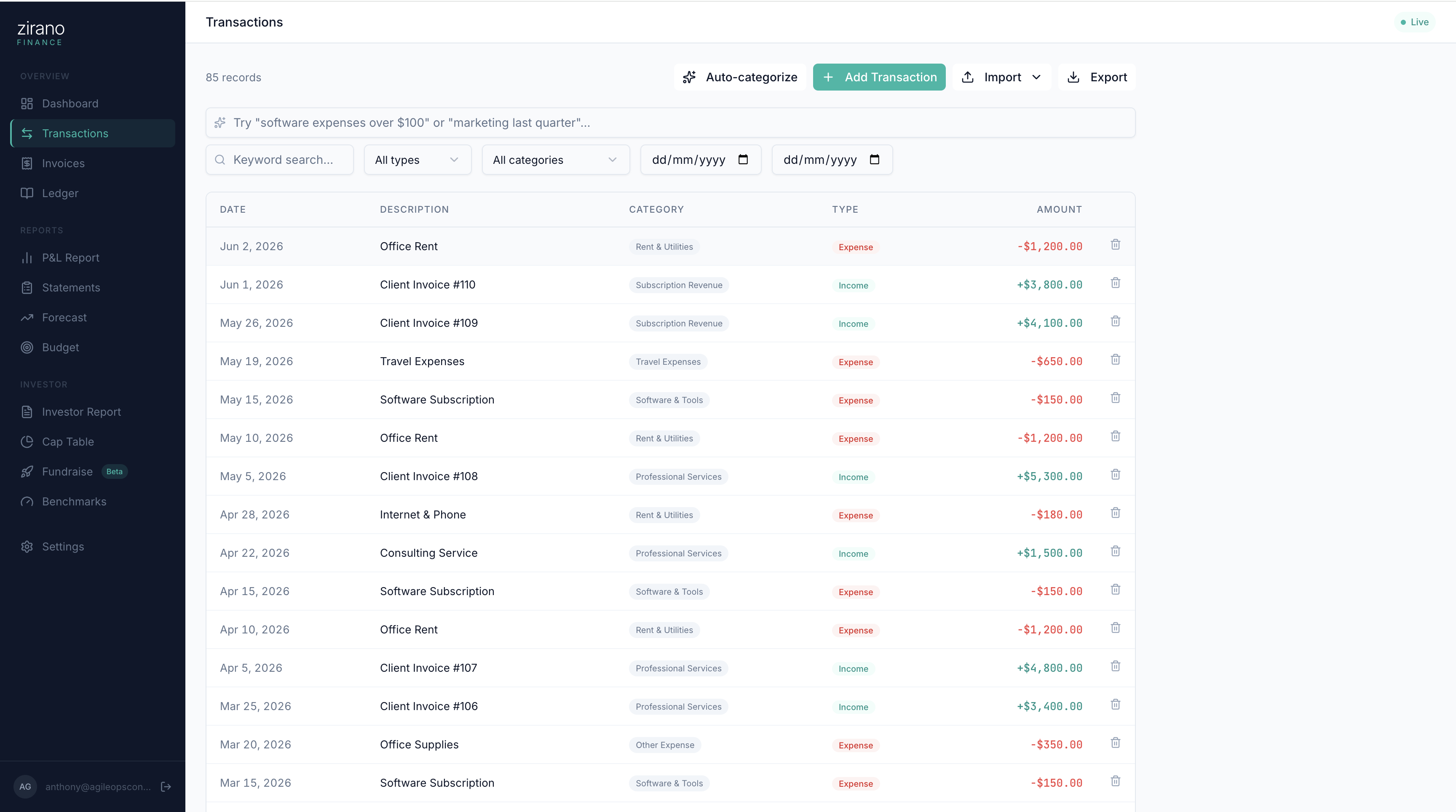 Zirano — Your CFO, from $19 a month. gallery image