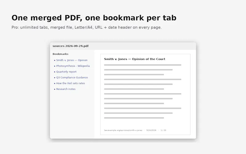 Save All Tabs as PDF screenshot 1