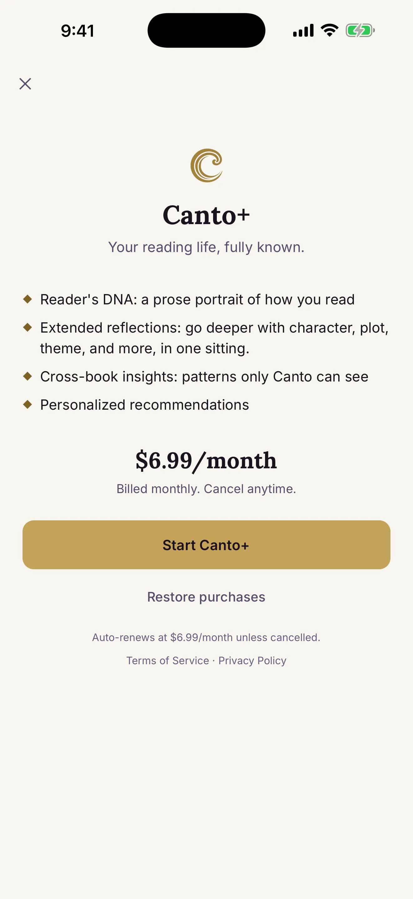 Canto: Private Reading Journal gallery image