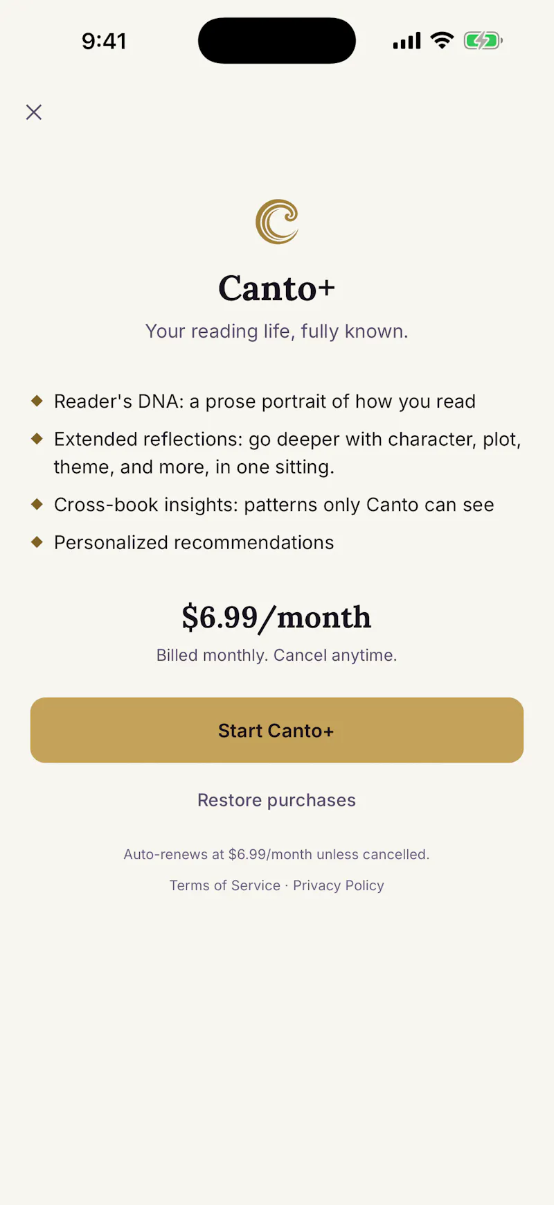 Canto: Private Reading Journal screenshot 10