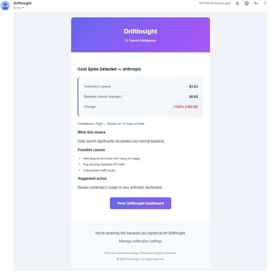 DriftInsight gallery image