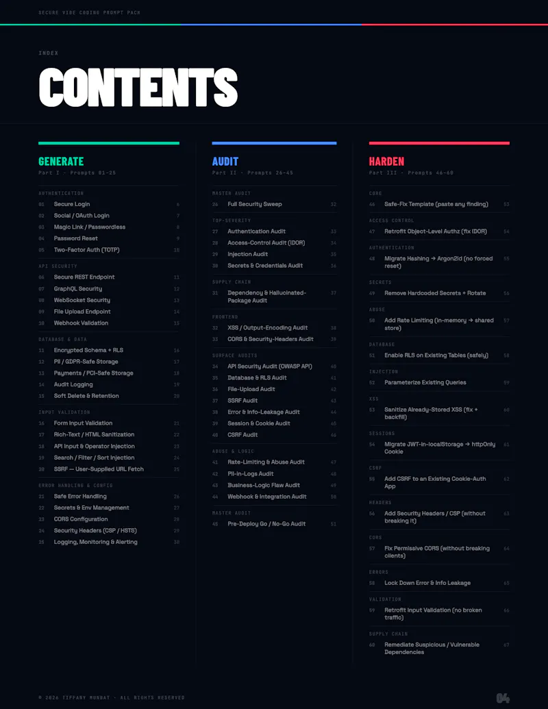 Secure Vibe Coding Pack screenshot 2