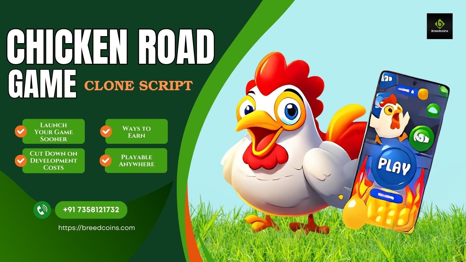 Média Script de clone de jeu de poulet - Votre idée, notre code - les jeux de route de poulet ont rendu réel 1