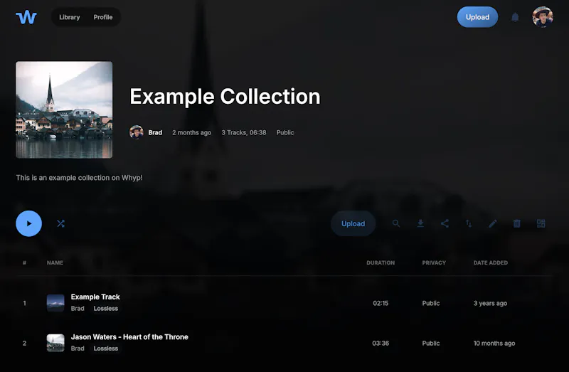 Whyp - Private Audio Hosting with Embeds screenshot 4