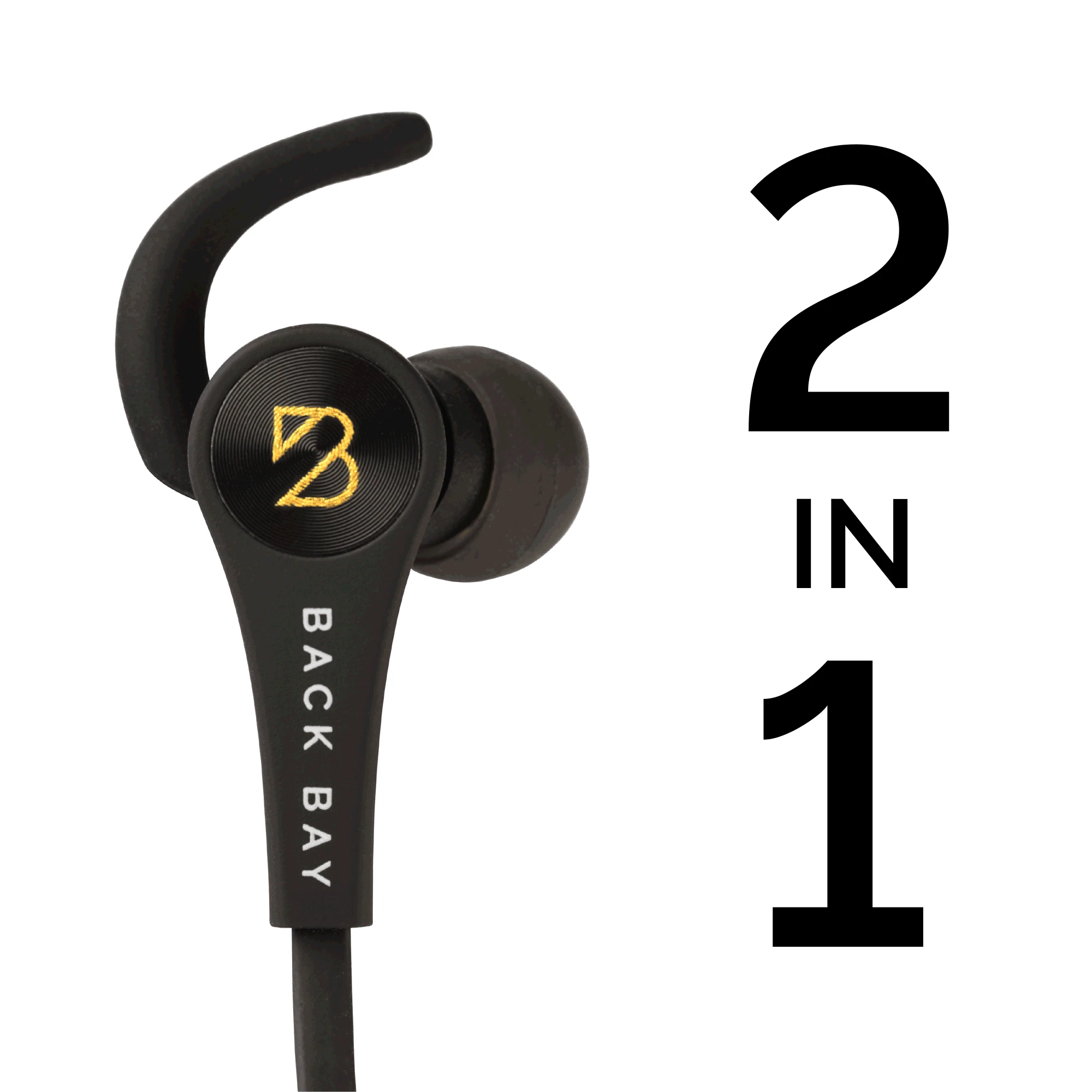 Back Bay Wireless+Wired Earbuds