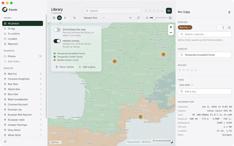 Faunie screenshot 2