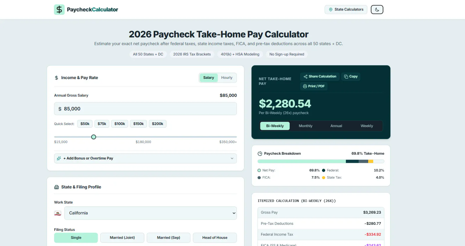 PaycheckCalc gallery image
