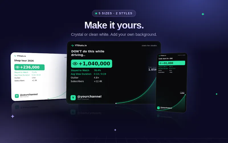 YTStats screenshot 1