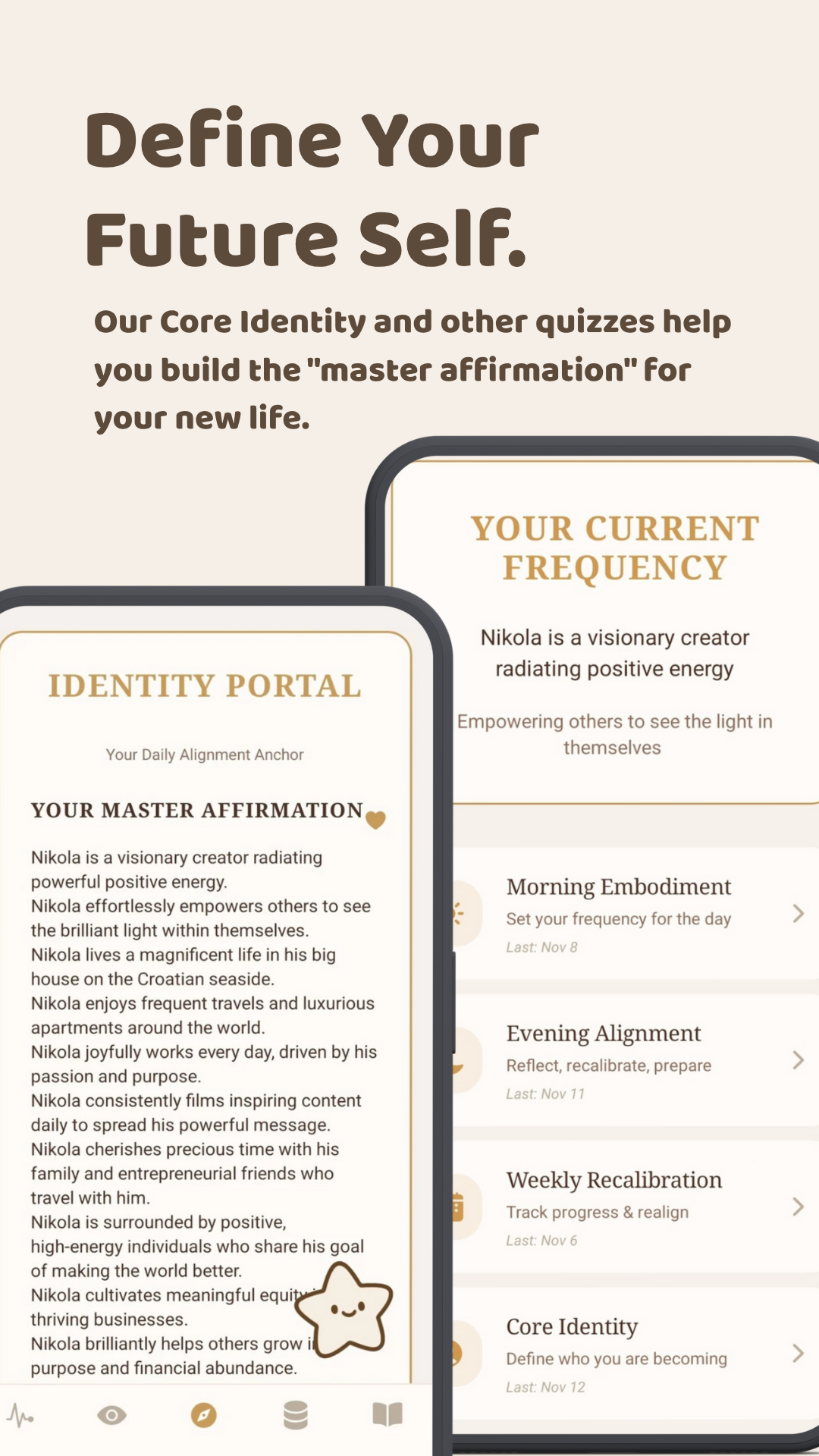 Align: Identity Reprogramming App - Screenshot 2 showing product features and functionality