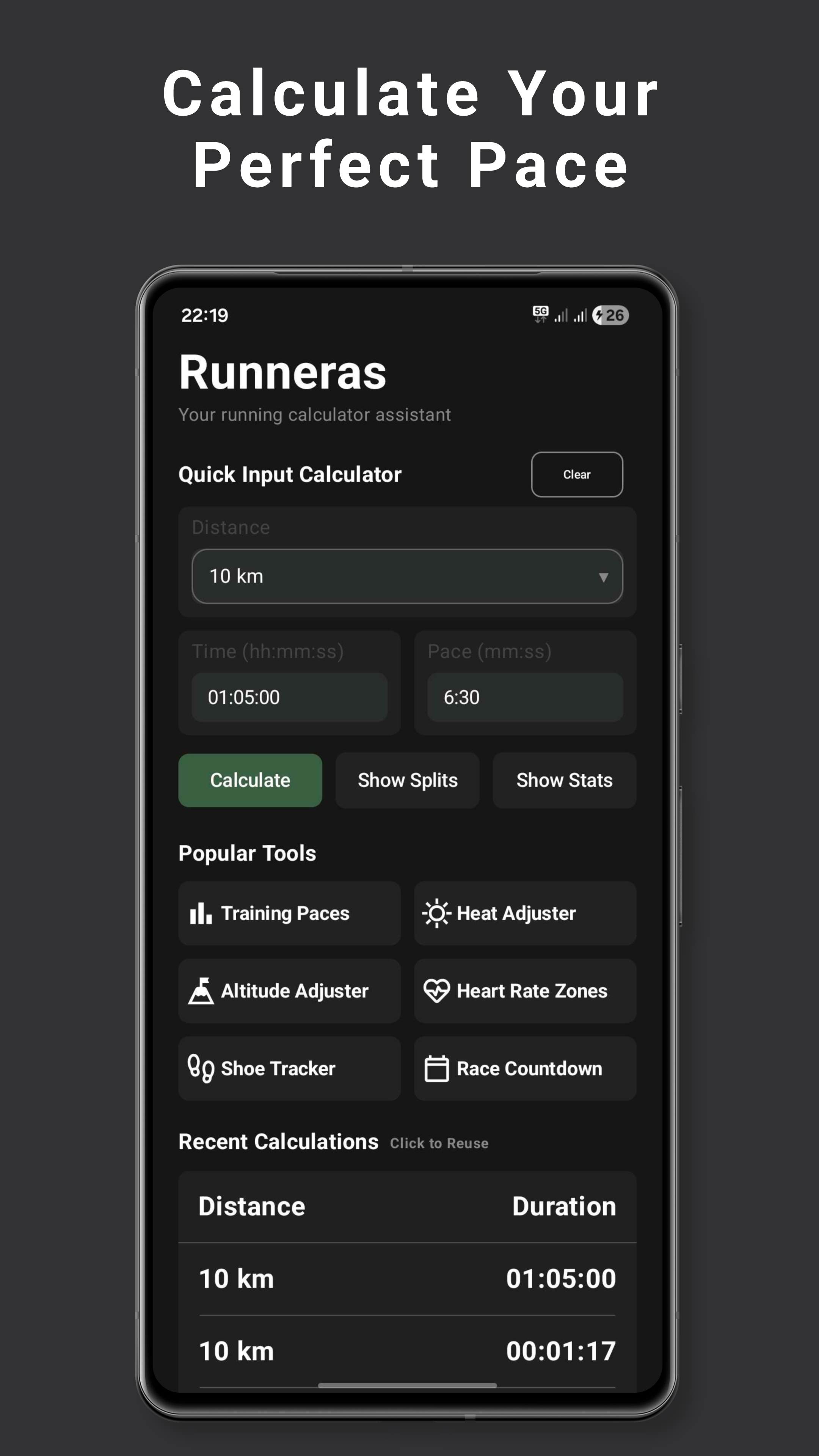 Runneras - Running Calculator gallery image