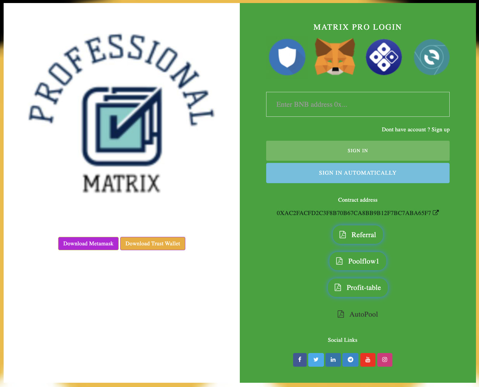 Matrix Pro - Заработайте более 600 BNB от 3 BNB медиа 7