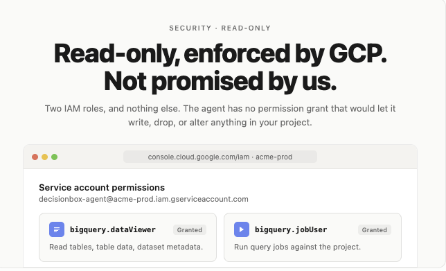 DecisionBox for BigQuery gallery image