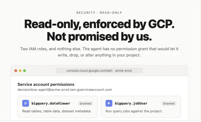 DecisionBox for BigQuery screenshot 2