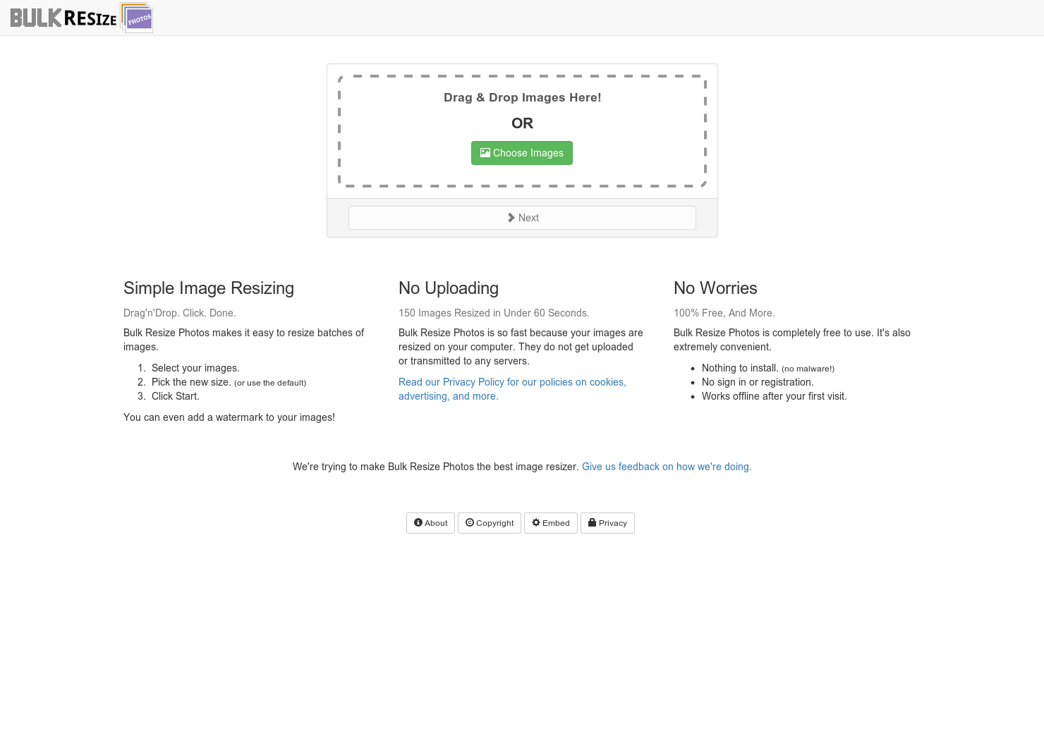 Bulk Resize Photos logo