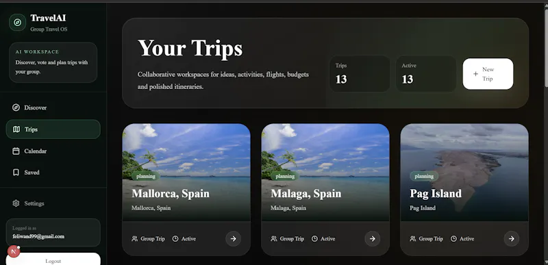 TravelAIOS screenshot 1
