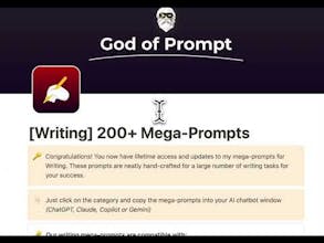 200+ ChatGPT Mega-Prompts for Writing gallery image