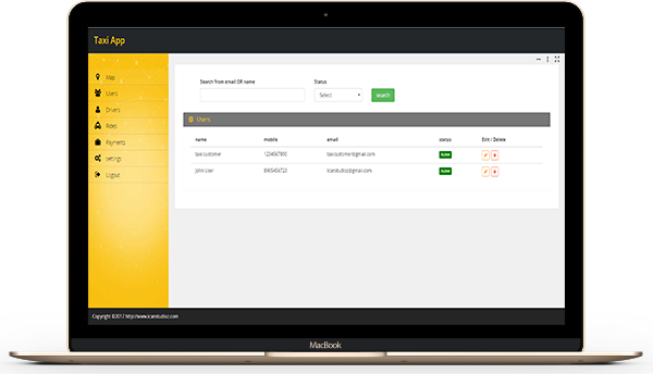 Taxi booking app & web dashboard, complete solution gallery image