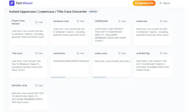 Text Wizard Free Online Case Converter gallery image
