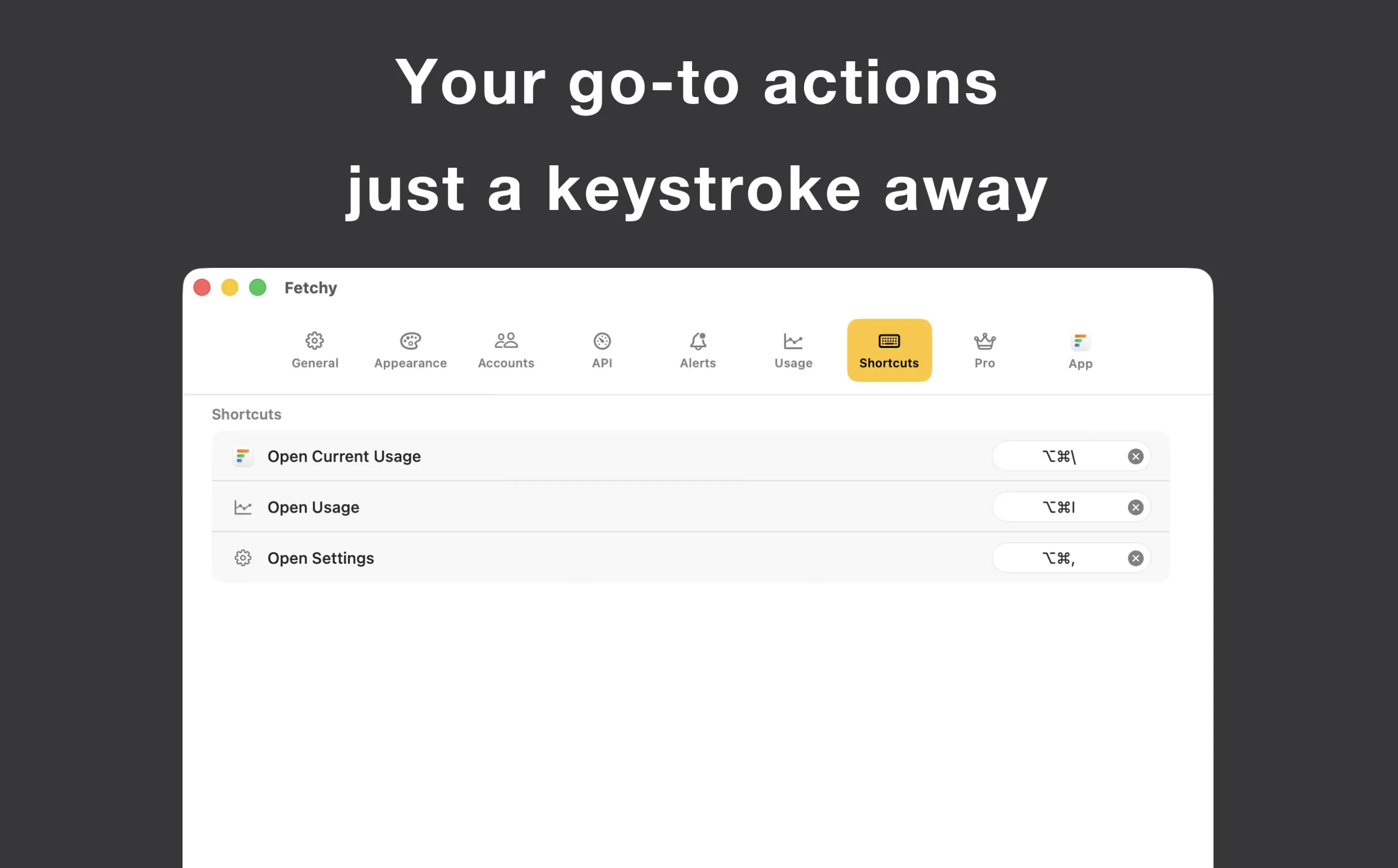 Fetchy: AI Usage Menu Bar gallery image