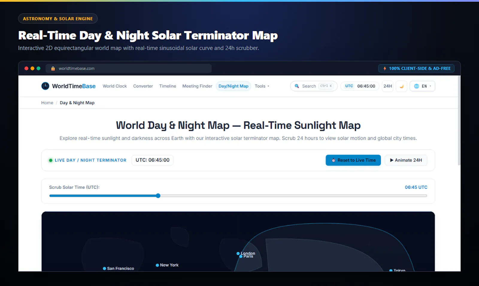 WorldTimeBase screenshot 2
