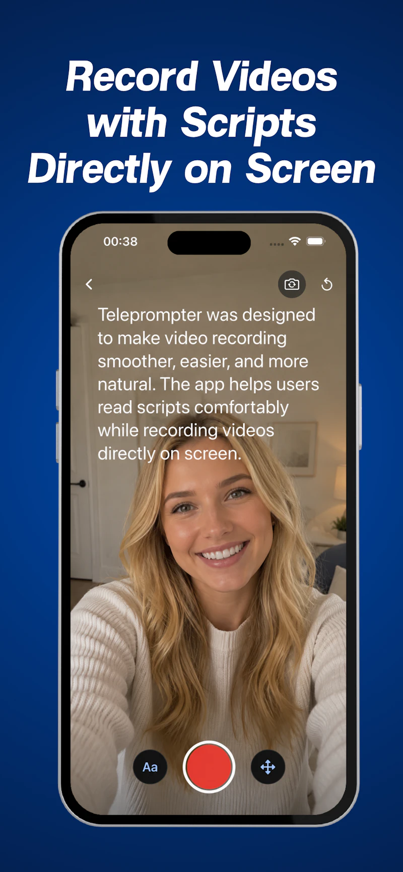 Teleprompter-Scrolling Scripts screenshot 4