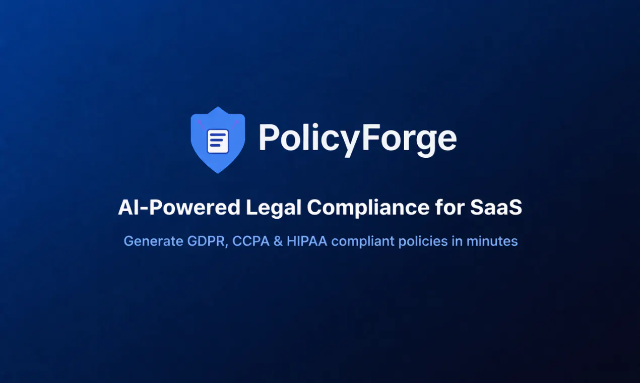 PolicyForge 제품 배너