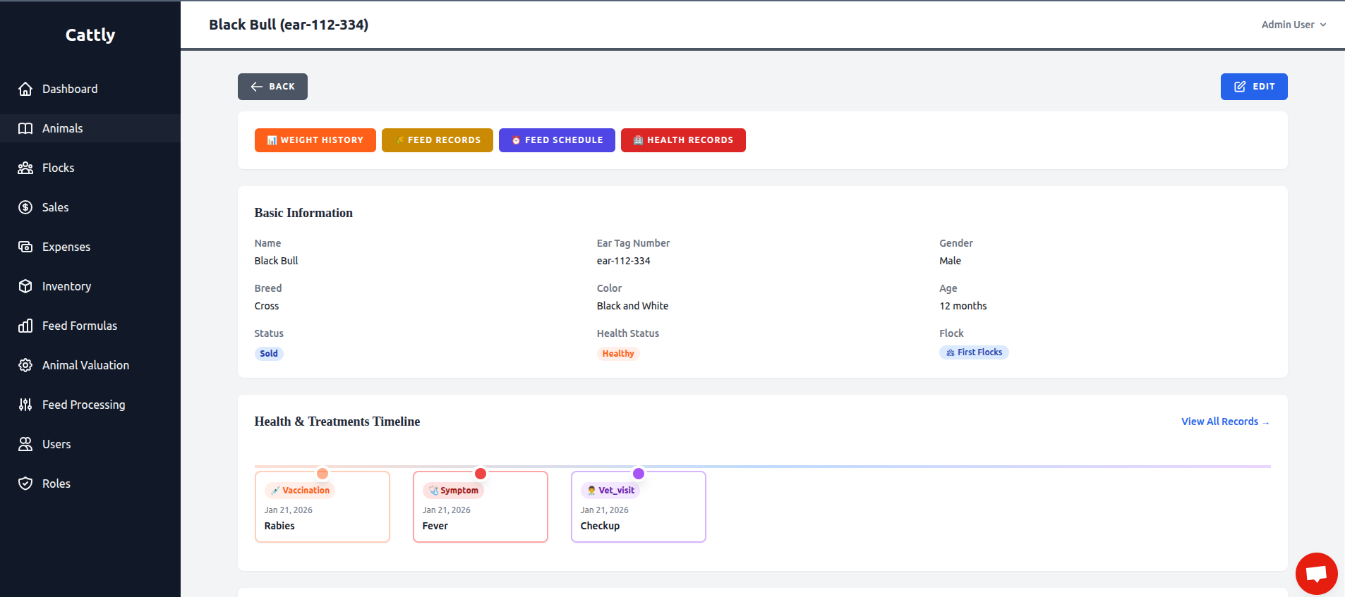 Cattly - Feedlot Management Software - Screenshot 2 showing product features and functionality