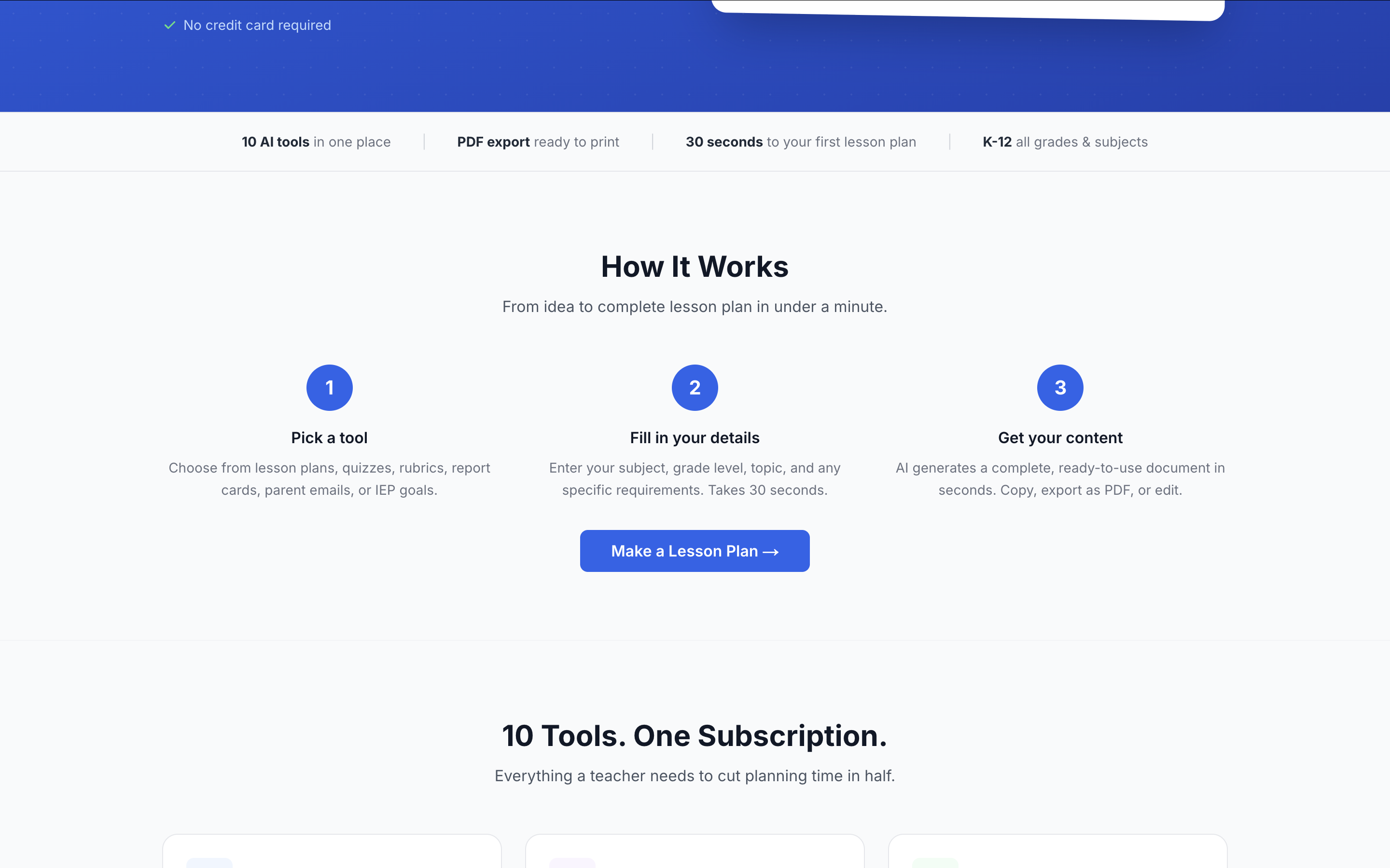 LessonDraft - Screenshot 4 showing product features and functionality