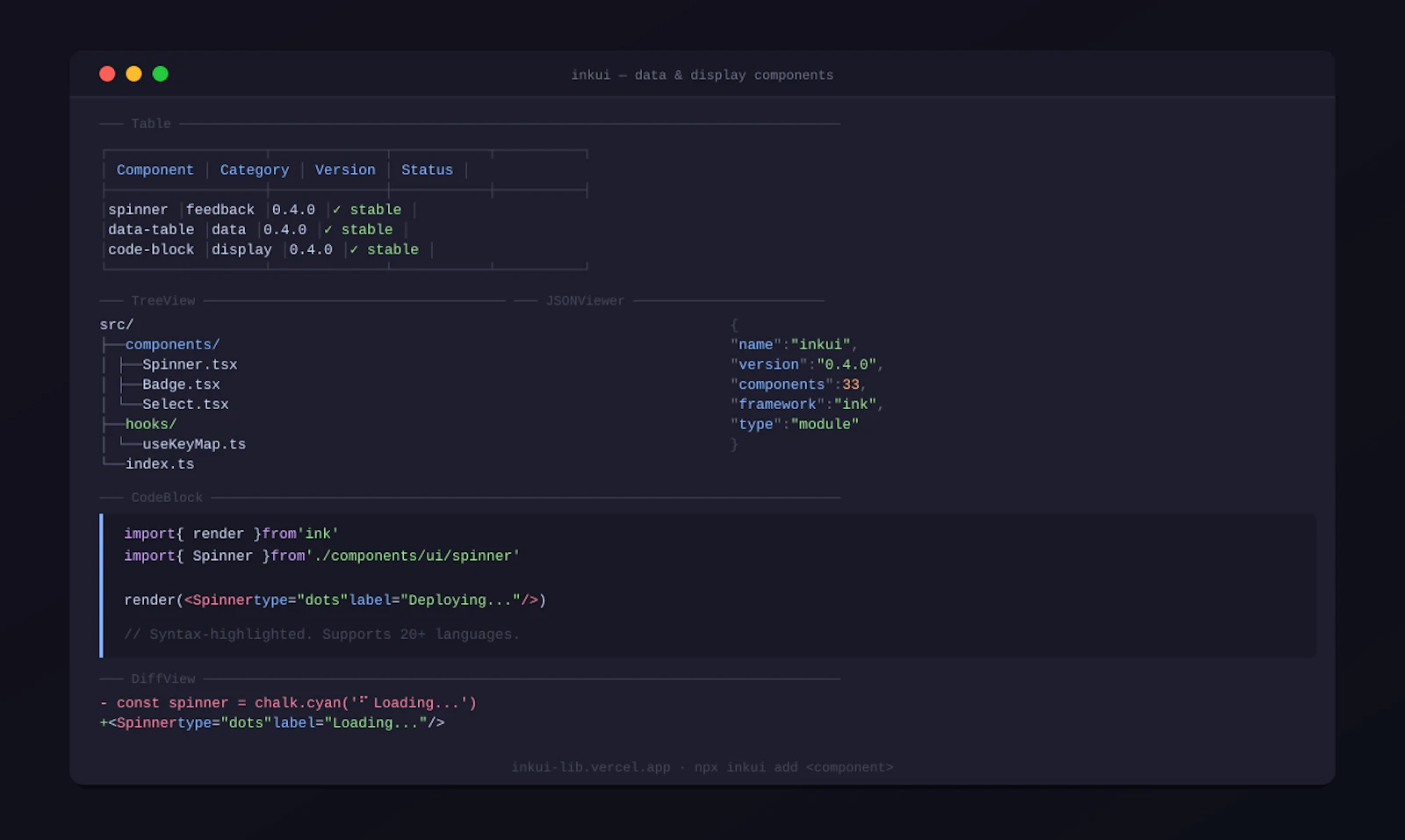 InkUI screenshot 6