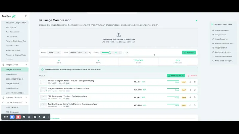 ToolGee｜Instant Online Tools Platform screenshot 1 (video preview)