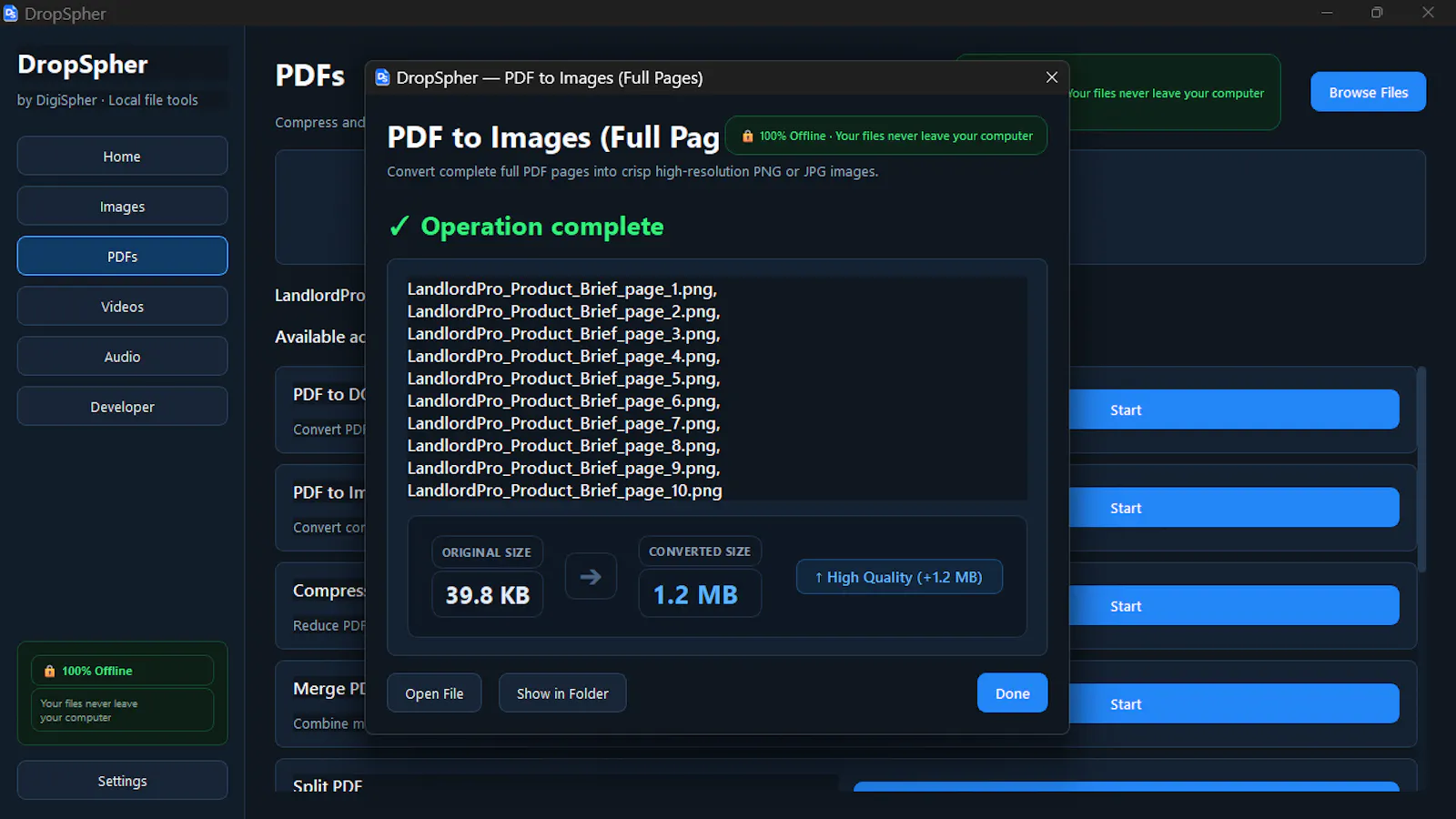 DropSpher File Converter screenshot 12