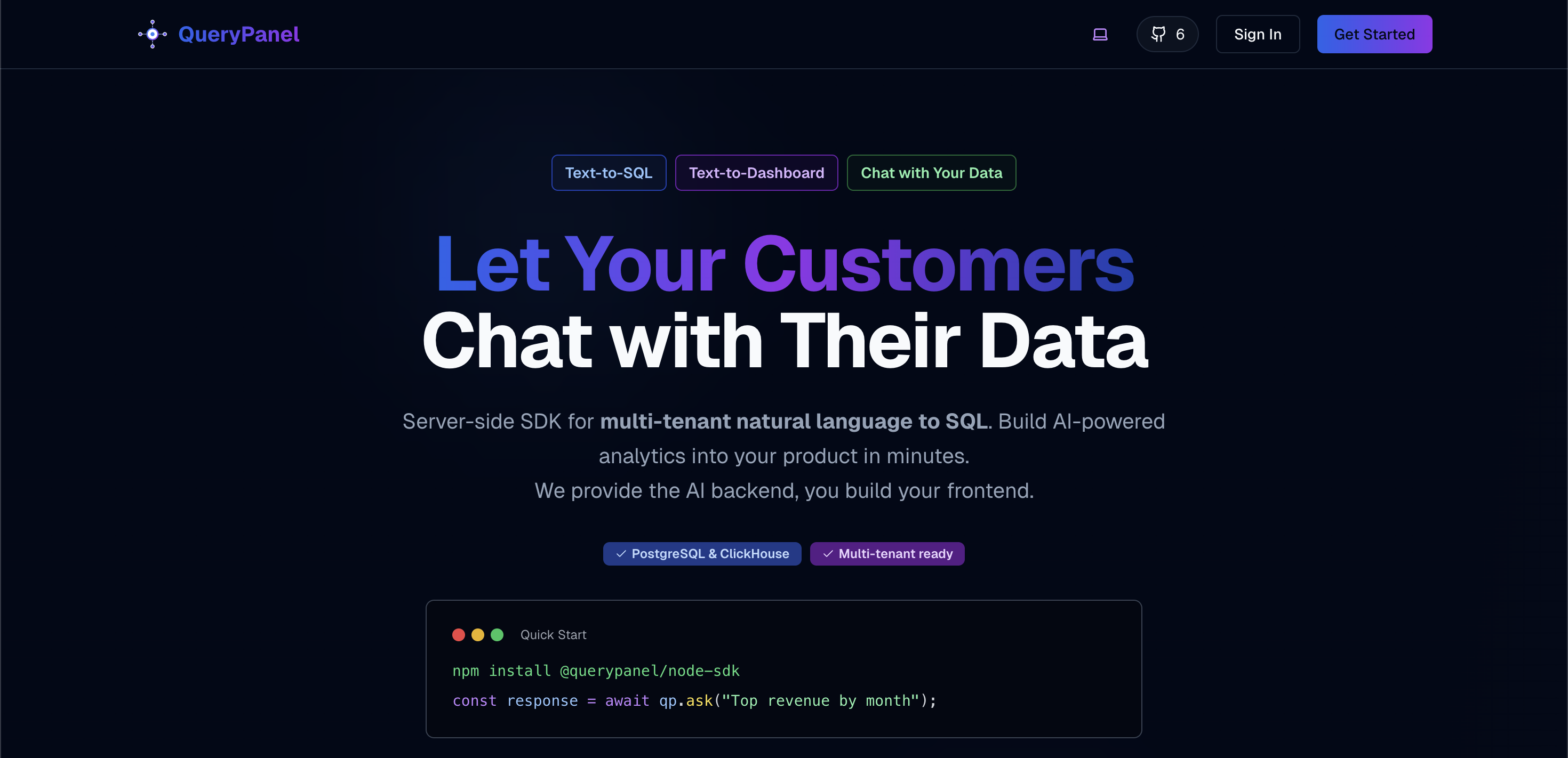 Querypanel: AI-Powered Visualizations gallery image