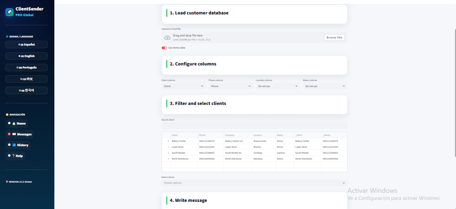 ClientSender PRO screenshot 3