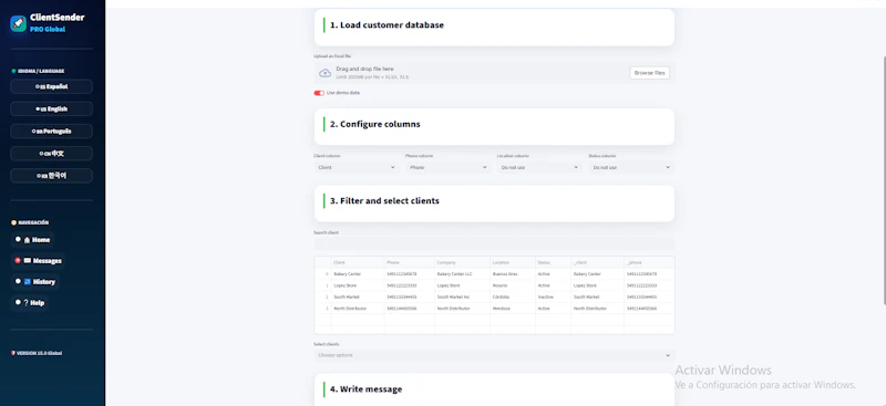 ClientSender PRO screenshot 3