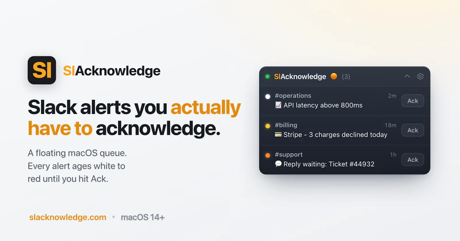 SlAcknowledge screenshot 1