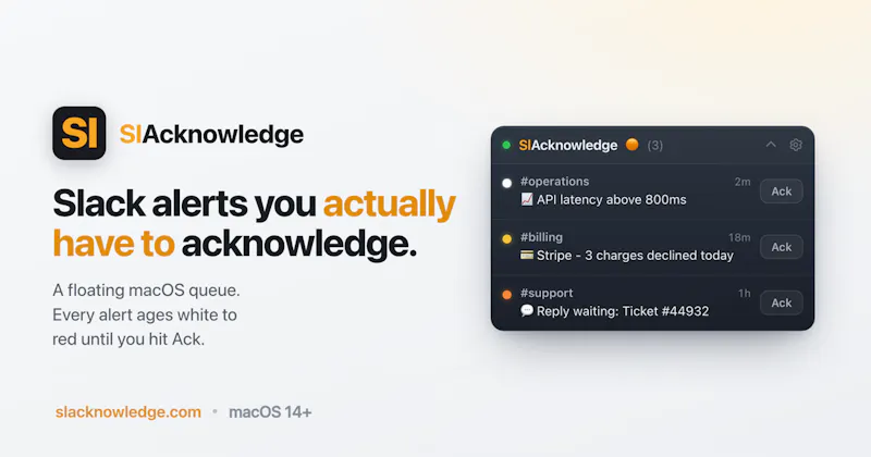 SlAcknowledge screenshot 1