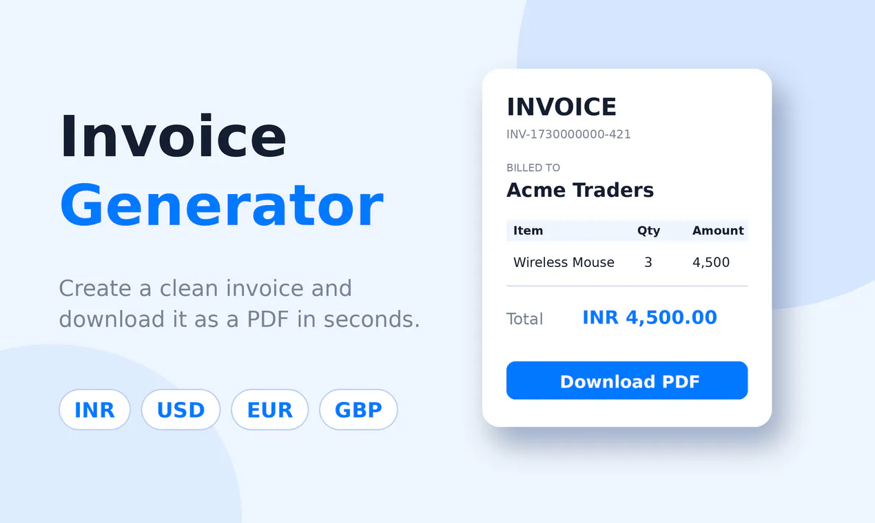 Invoice Generator gallery image