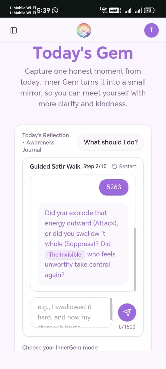 Inner Gem · Daily Awareness Journal - Screenshot 3 showing product features and functionality