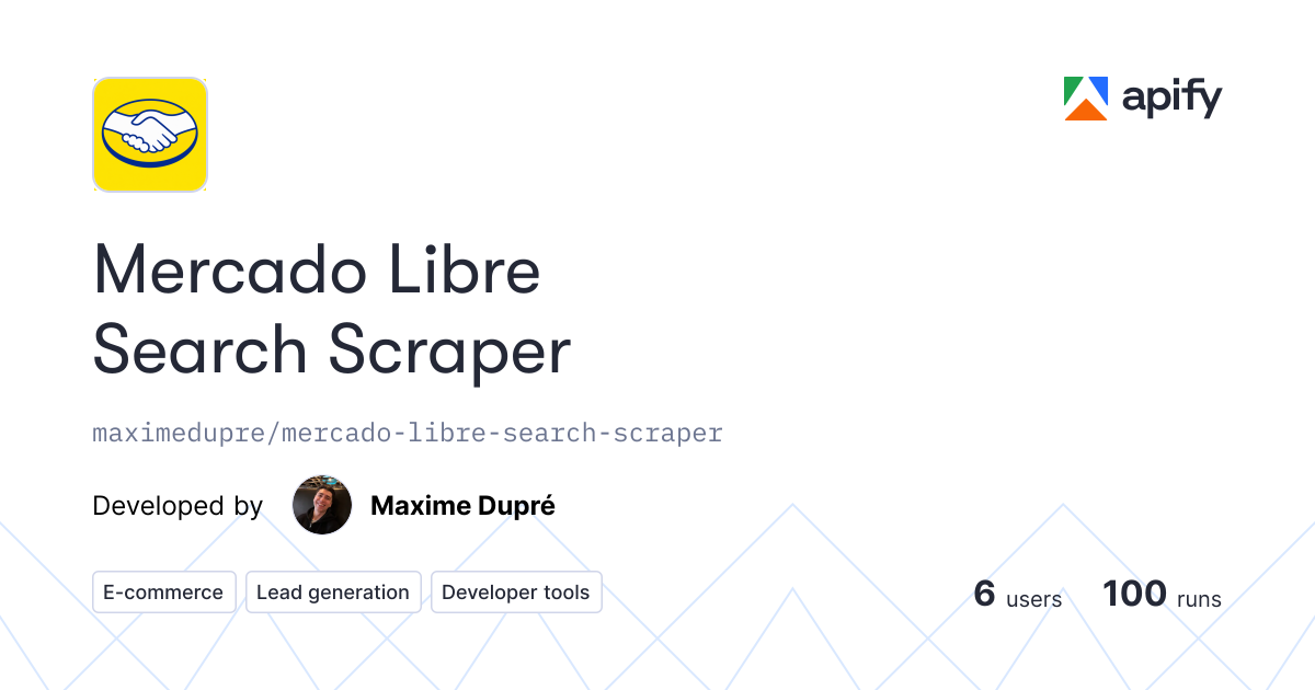 Mercado Libre Search Scraper gallery image