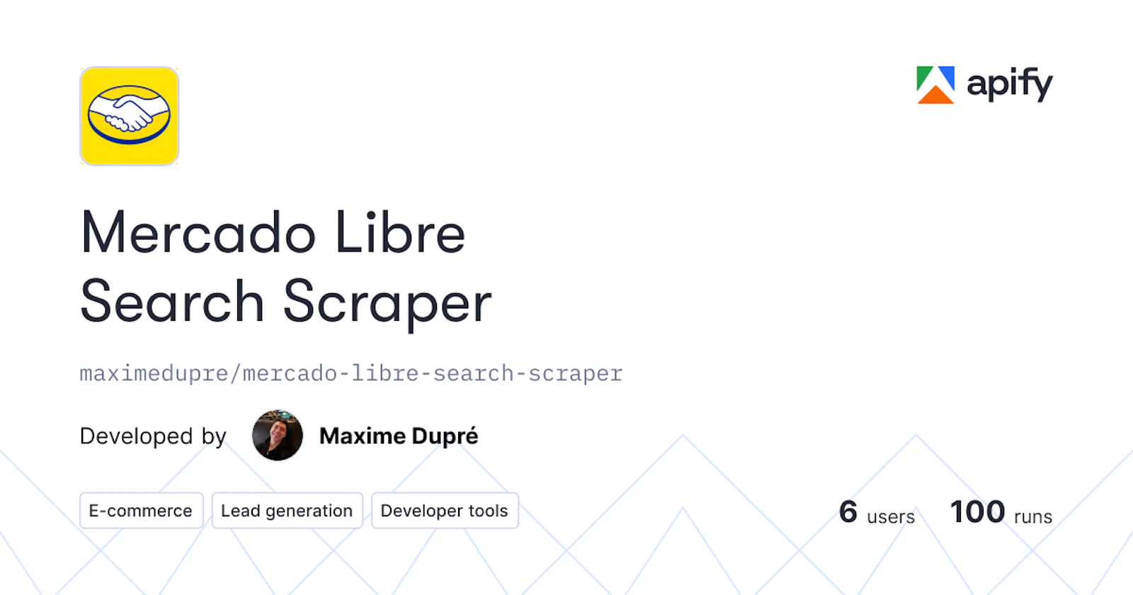 Mercado Libre Search Scraper screenshot 1