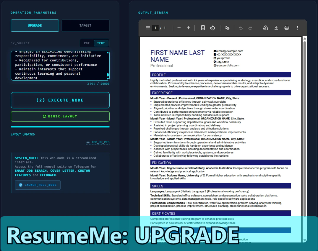 ResumeMe screenshot 2